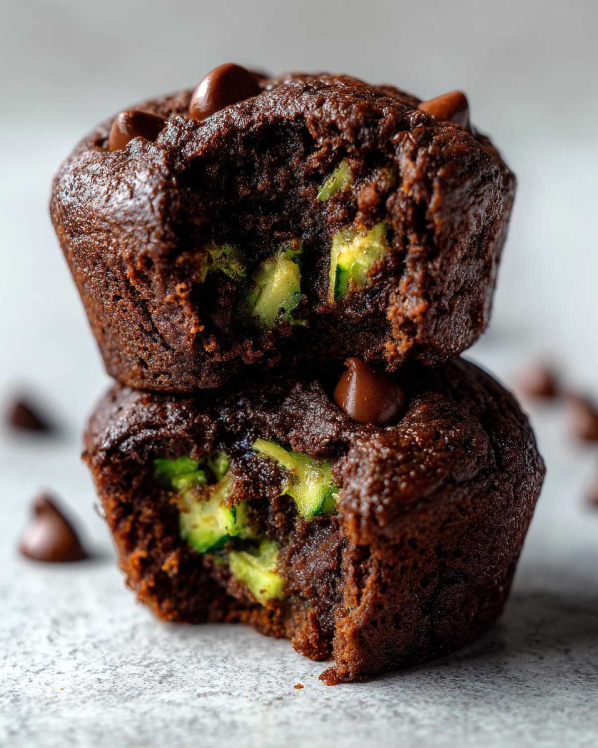 Kid-Friendly CHOCOLATE ZUCCHINI MUFFINS - detail 1
