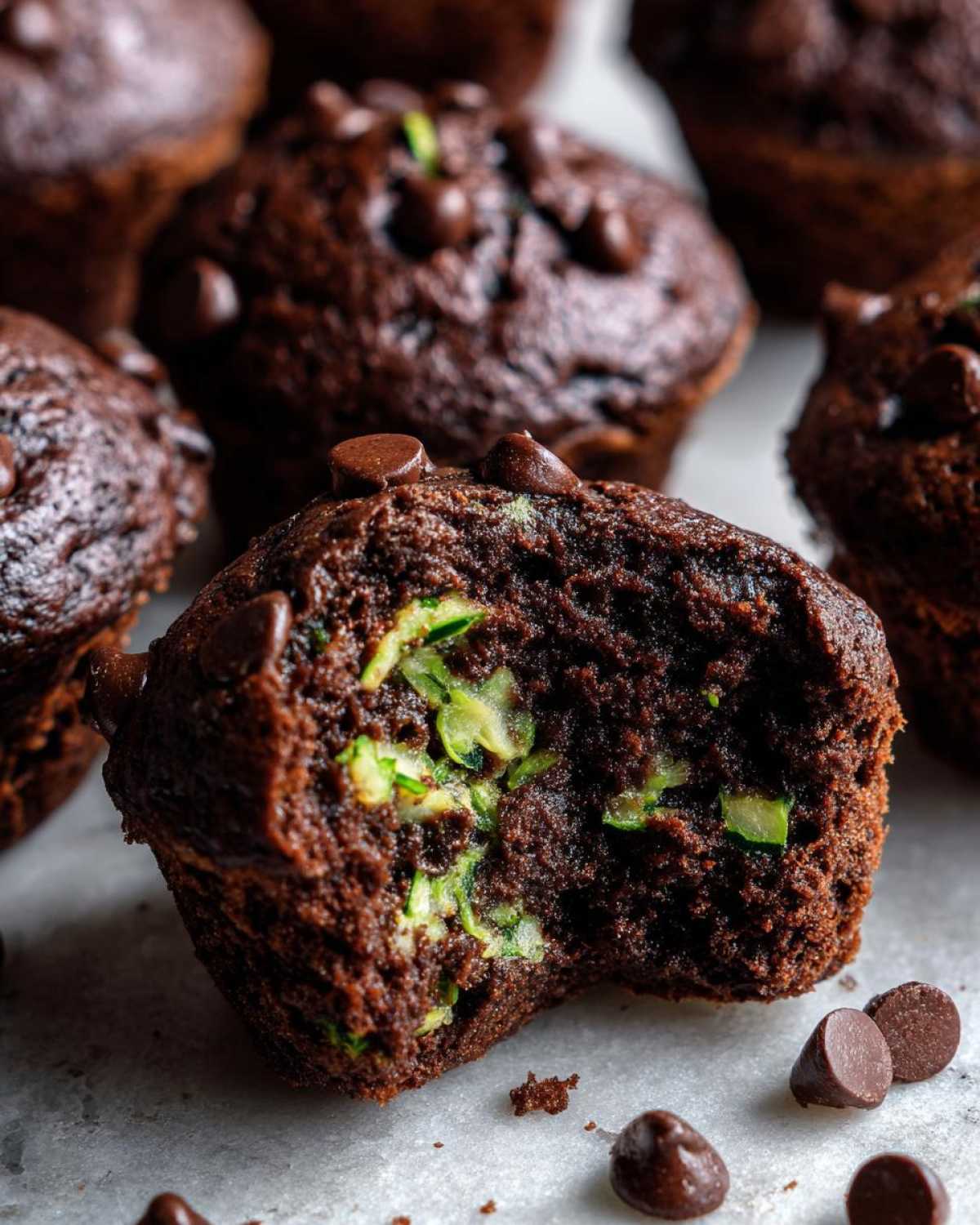 Kid-Friendly CHOCOLATE ZUCCHINI MUFFINS - detail 2