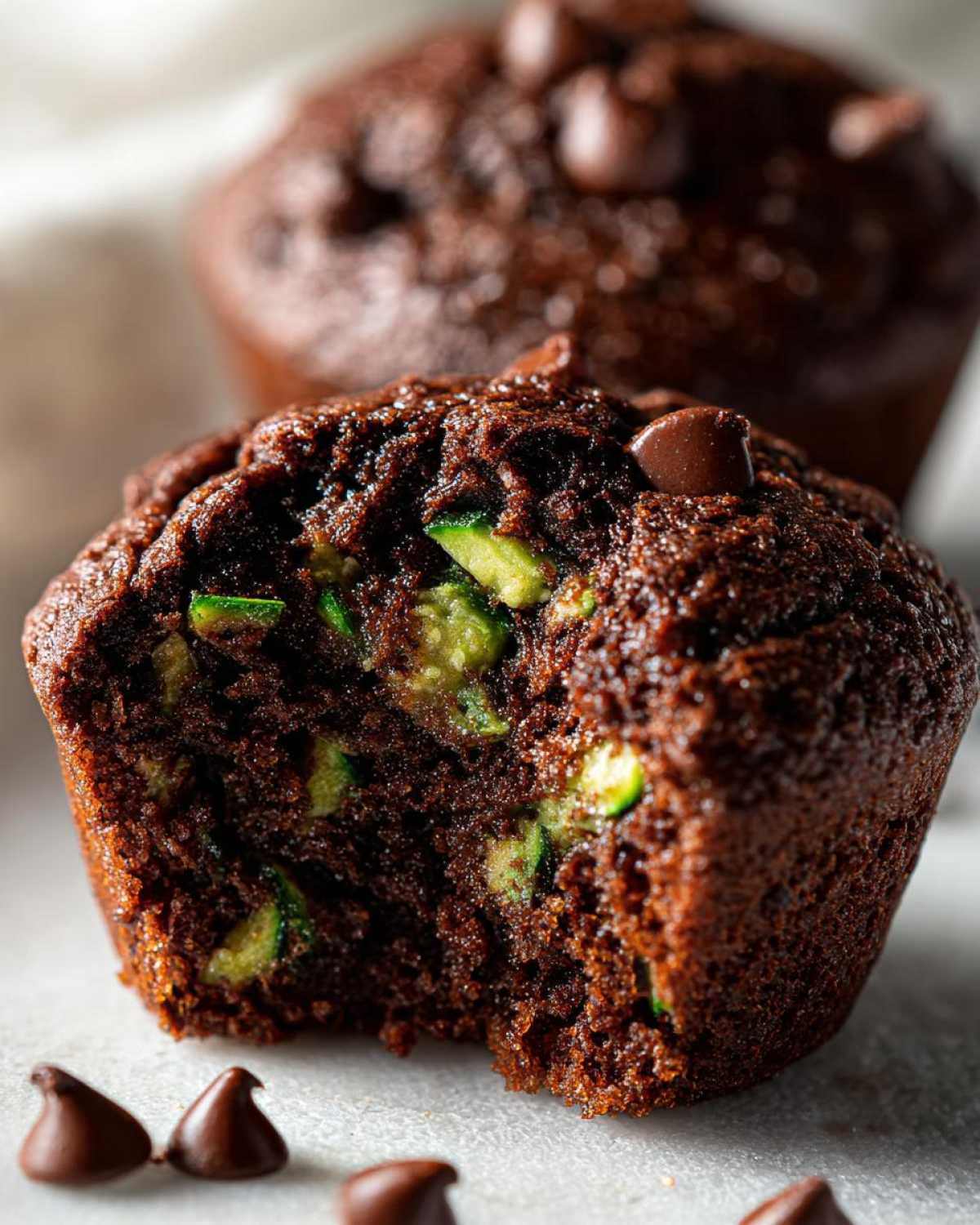 Kid-Friendly CHOCOLATE ZUCCHINI MUFFINS - detail 3