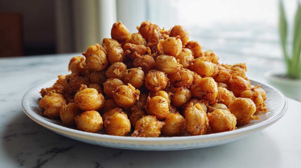 Kid-Friendly CRISPY AIR FRYER CHICKPEAS