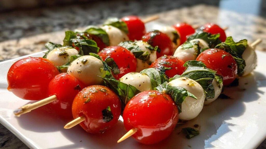 Kid-Friendly Caprese Skewers: A Genius 5-Minute Trick Moms Adore Kid-Friendly Caprese Skewers (Tomato & Mozzarella)
