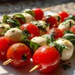 Kid-Friendly Caprese Skewers (Tomato & Mozzarella)