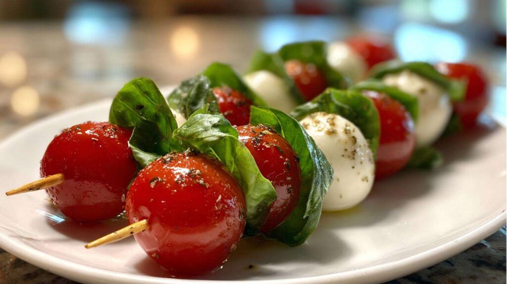Kid-Friendly Caprese Snack Skewers