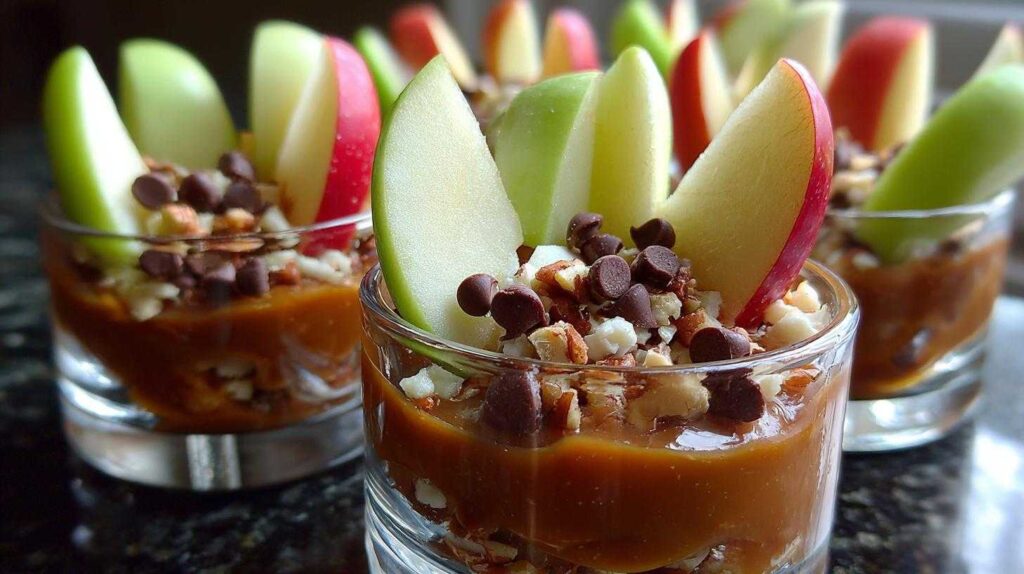 Kid-Friendly Caramel Apple Dip Cups