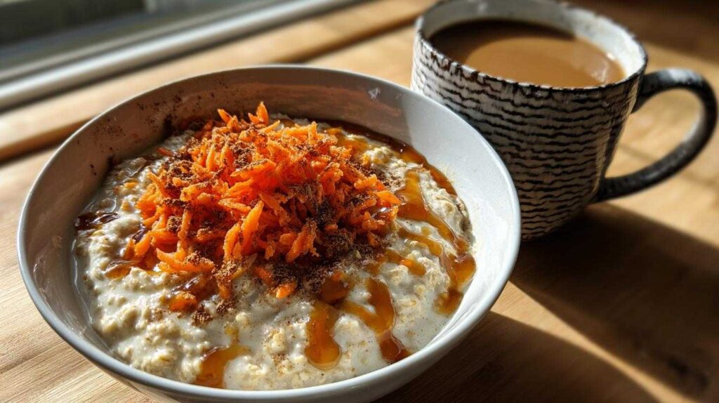 Kid-Friendly Carrot Cake Oatmeal Breakfast
