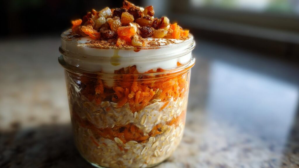 Kid-Friendly Carrot Cake Overnight Oats