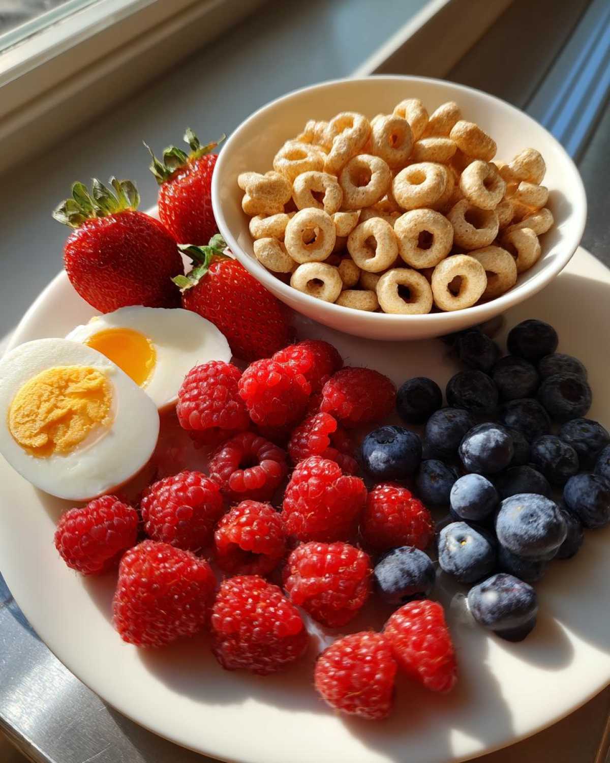 Kid-Friendly Cheerios, Berries and Hard-Boiled Egg - detail 4