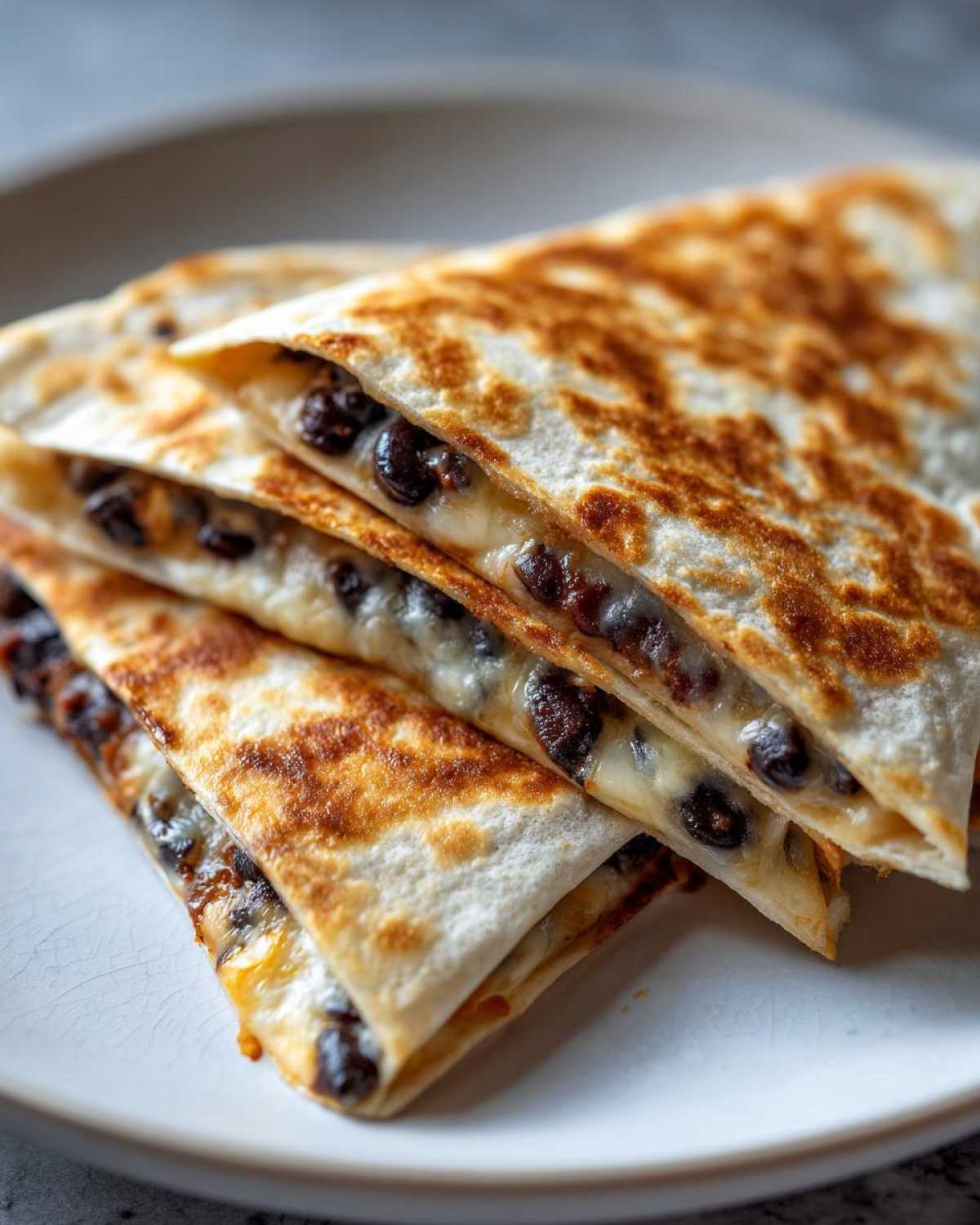 Kid-Friendly Cheesy Black Bean Quesadilla - detail 1