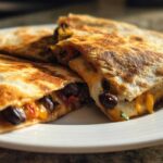 Kid-Friendly Cheesy Black Bean Quesadilla