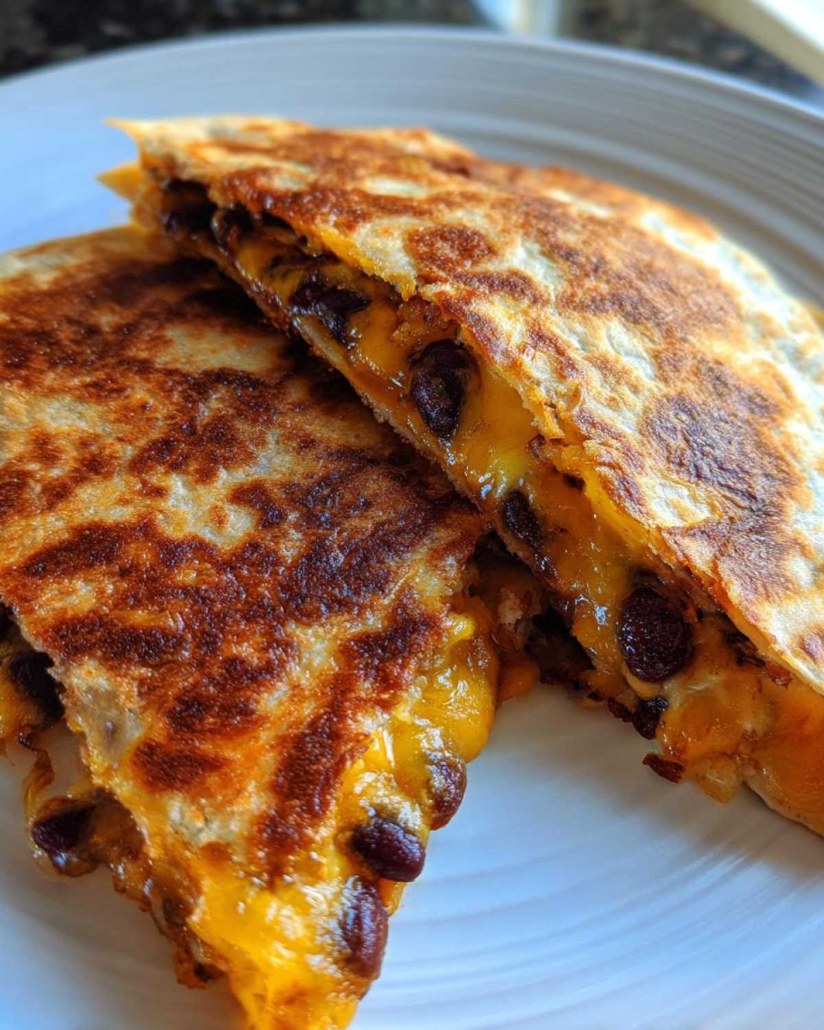 Kid-Friendly Cheesy Black Bean Quesadilla - detail 3