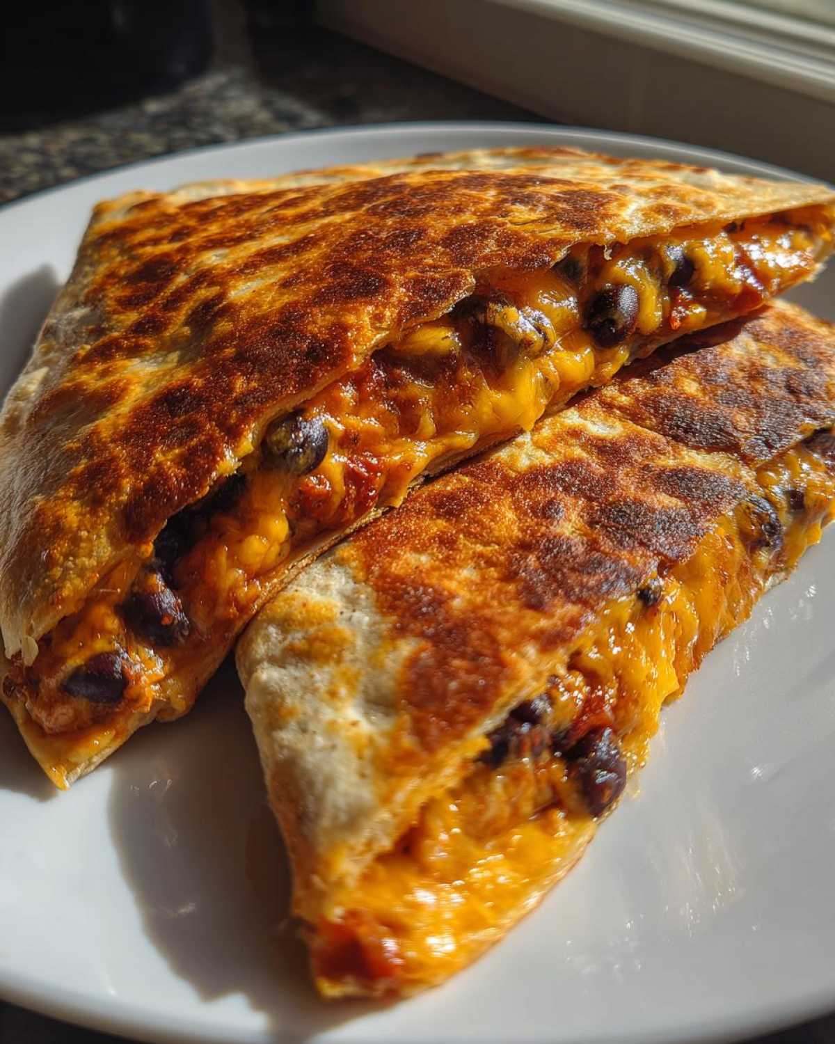 Kid-Friendly Cheesy Black Bean Quesadilla - detail 4