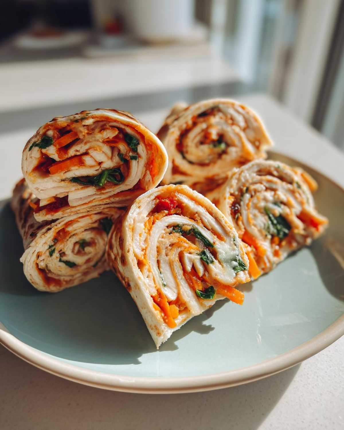 Kid-Friendly Cheesy Turkey Roll-Ups with Veggies - detail 1