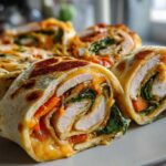 Kid-Friendly Cheesy Turkey Roll-Ups with Veggies