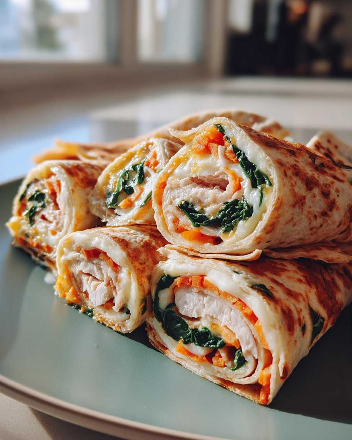 Kid-Friendly Cheesy Turkey Roll-Ups with Veggies - detail 2