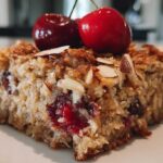 Kid-Friendly Cherry Almond Oatmeal Bake