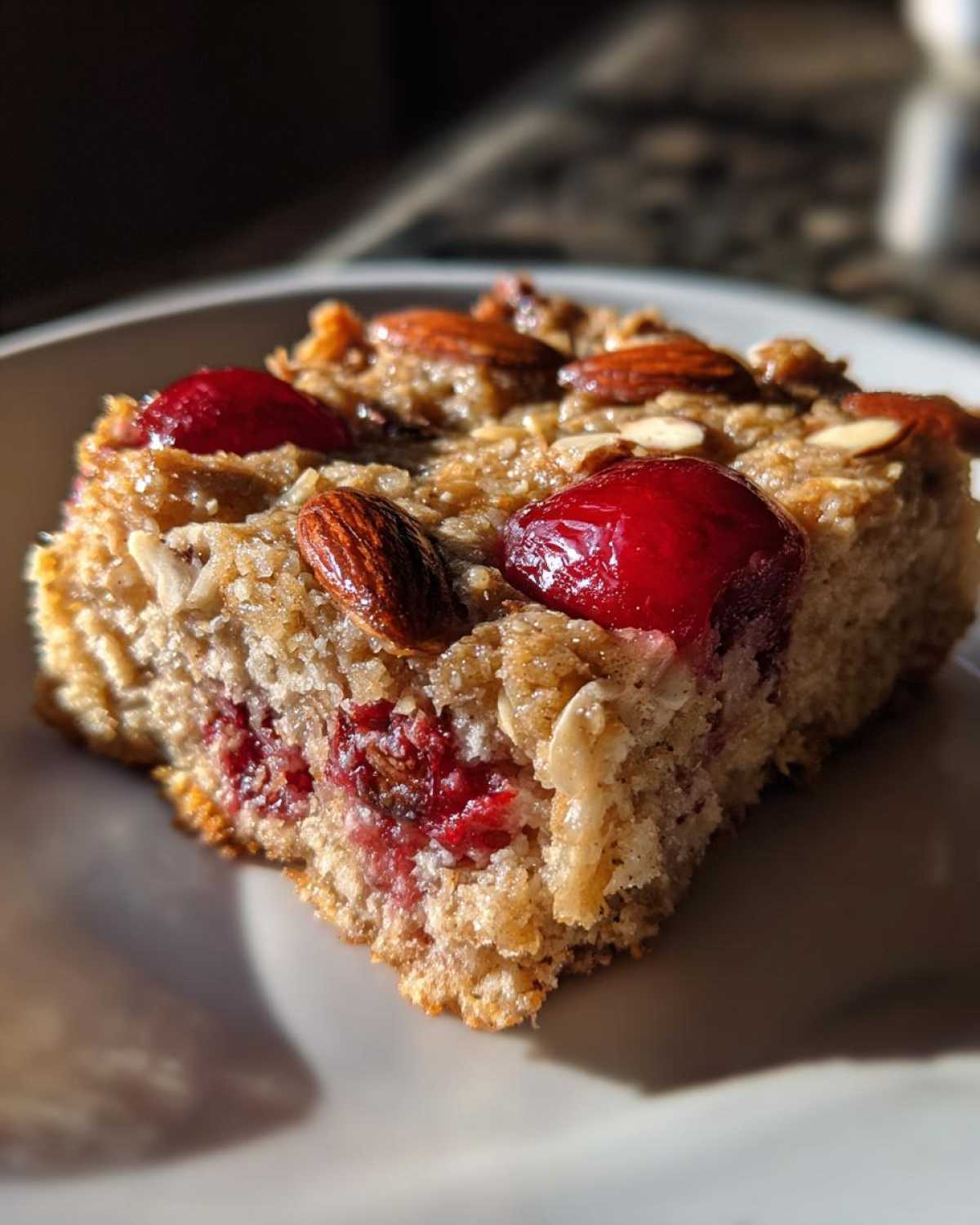 Kid-Friendly Cherry Almond Oatmeal Bake - detail 2