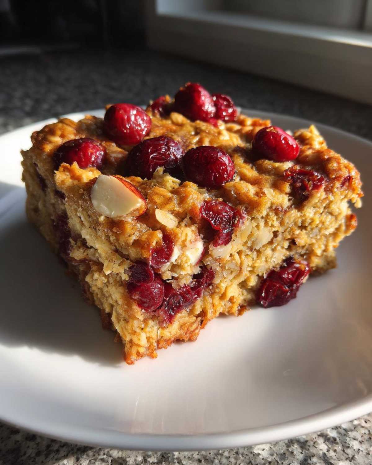 Kid-Friendly Cherry Almond Oatmeal Bake - detail 4