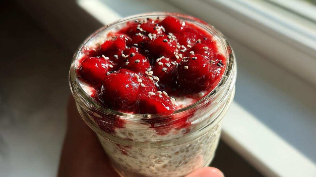 Kid-Friendly Cherry Vanilla Chia Pudding