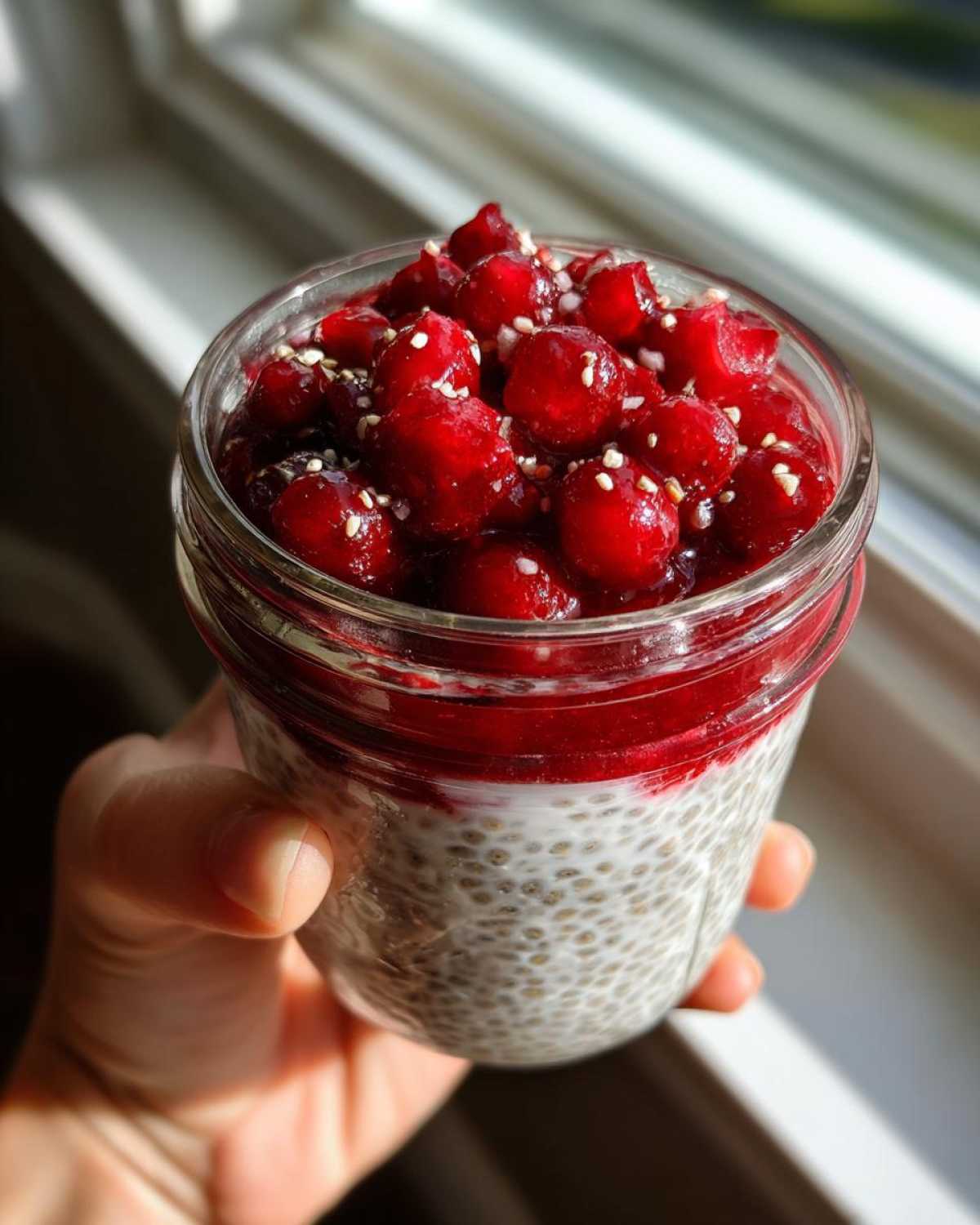 Kid-Friendly Cherry Vanilla Chia Pudding - detail 3