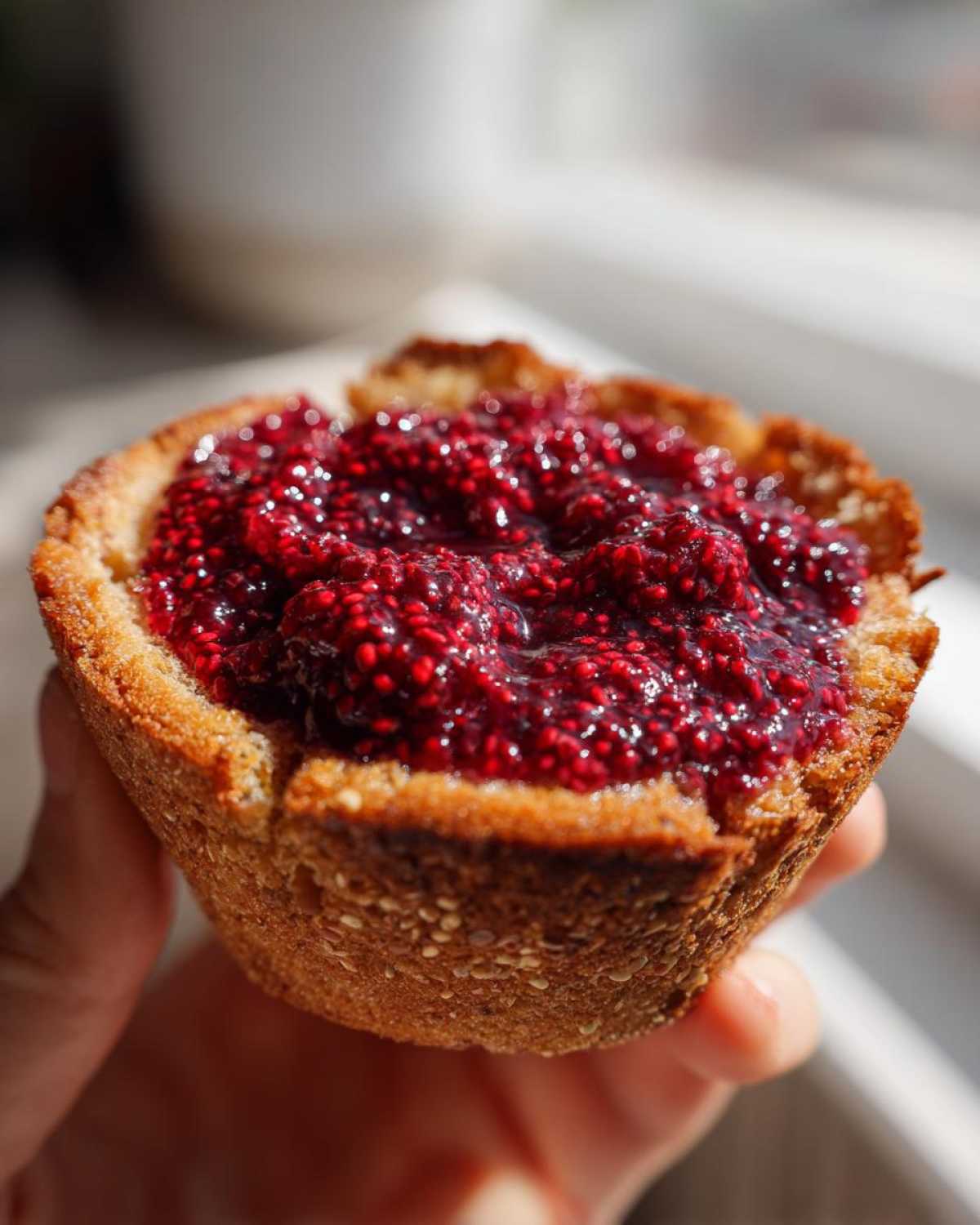 Kid-Friendly Chia Jam Toast Cups - detail 1