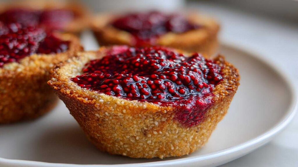 Kid-Friendly Chia Jam Toast Cups