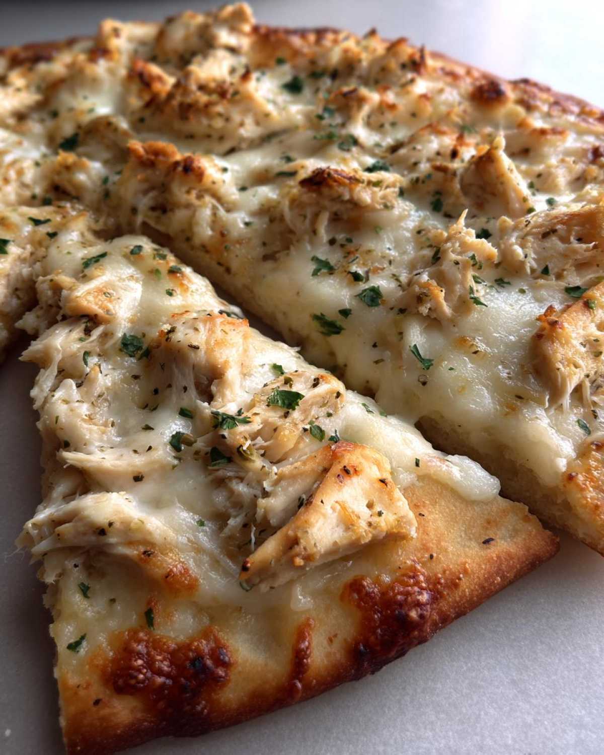 Kid-Friendly Chicken Alfredo Flatbreads - detail 1