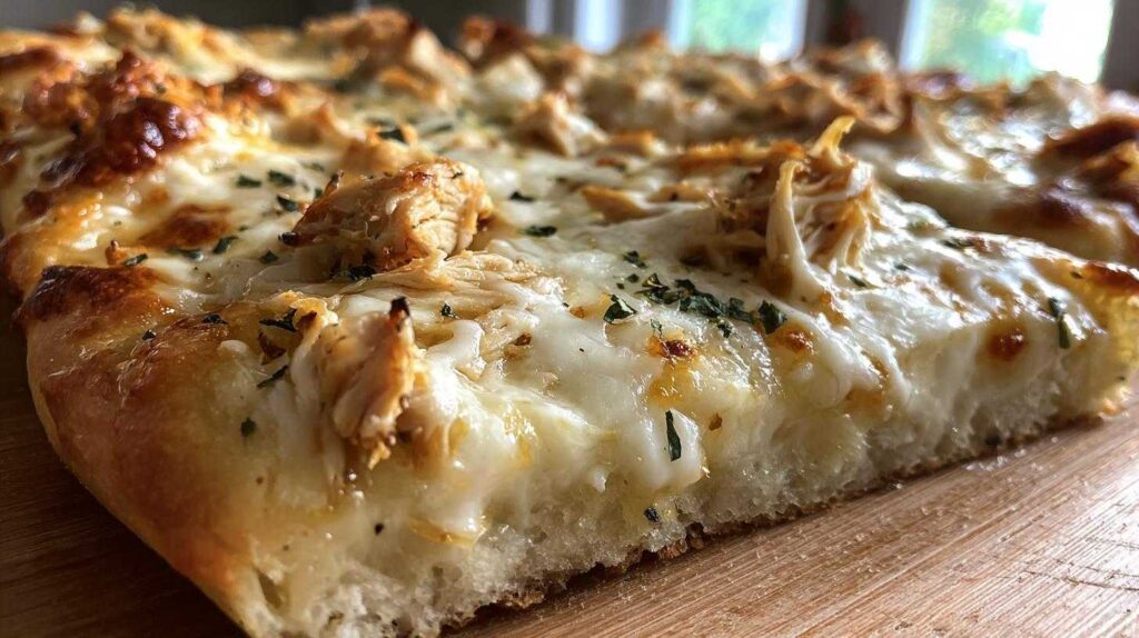 Kid-Friendly Chicken Alfredo Flatbreads