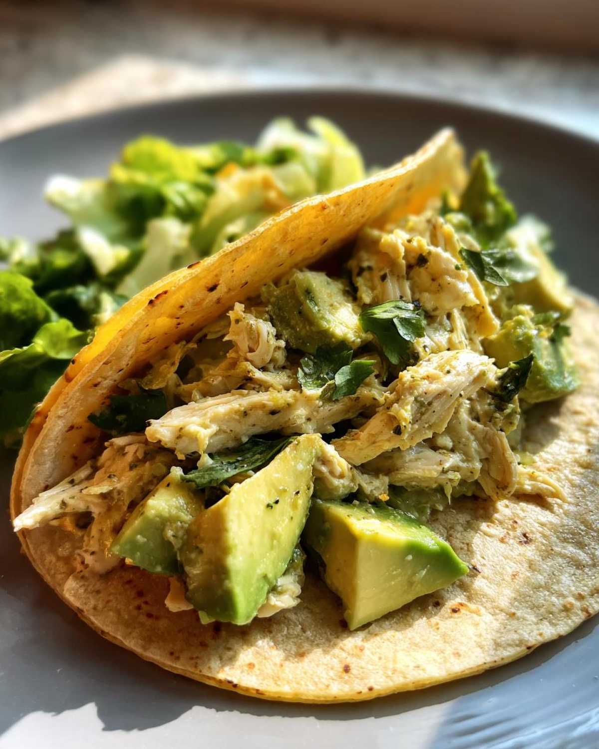 Kid-Friendly Chicken Avocado Salad Tacos - detail 1