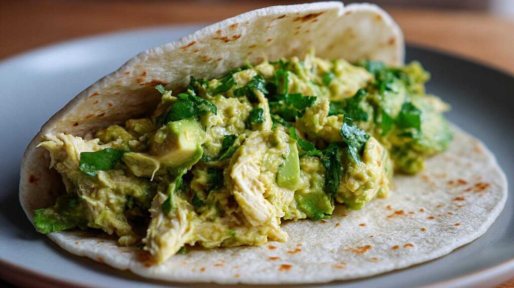Kid-Friendly Chicken Avocado Salad Tacos