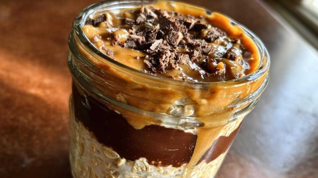 Kid-Friendly Chocolate Peanut Butter Overnight Oats