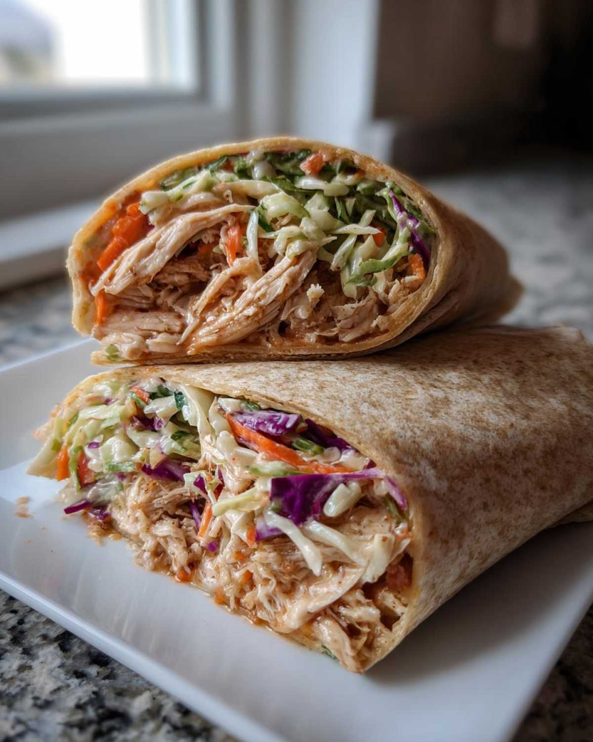 Kid-Friendly Crunchy Chicken Slaw Wraps - detail 1