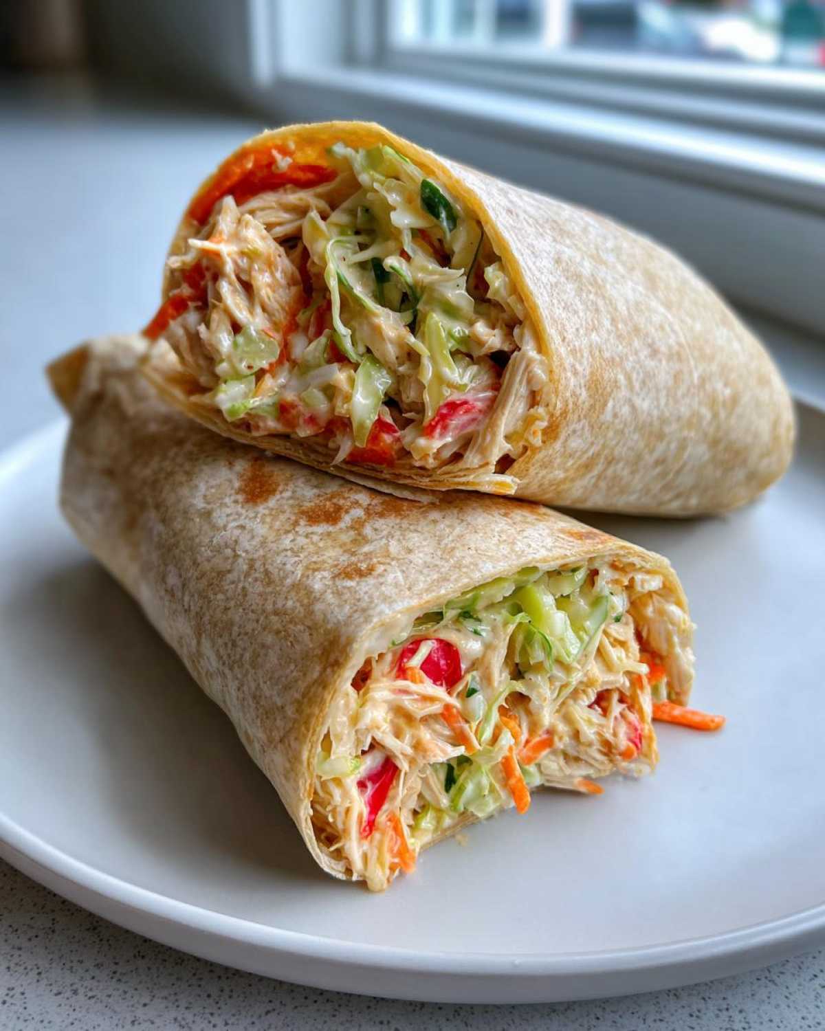 Kid-Friendly Crunchy Chicken Slaw Wraps - detail 2