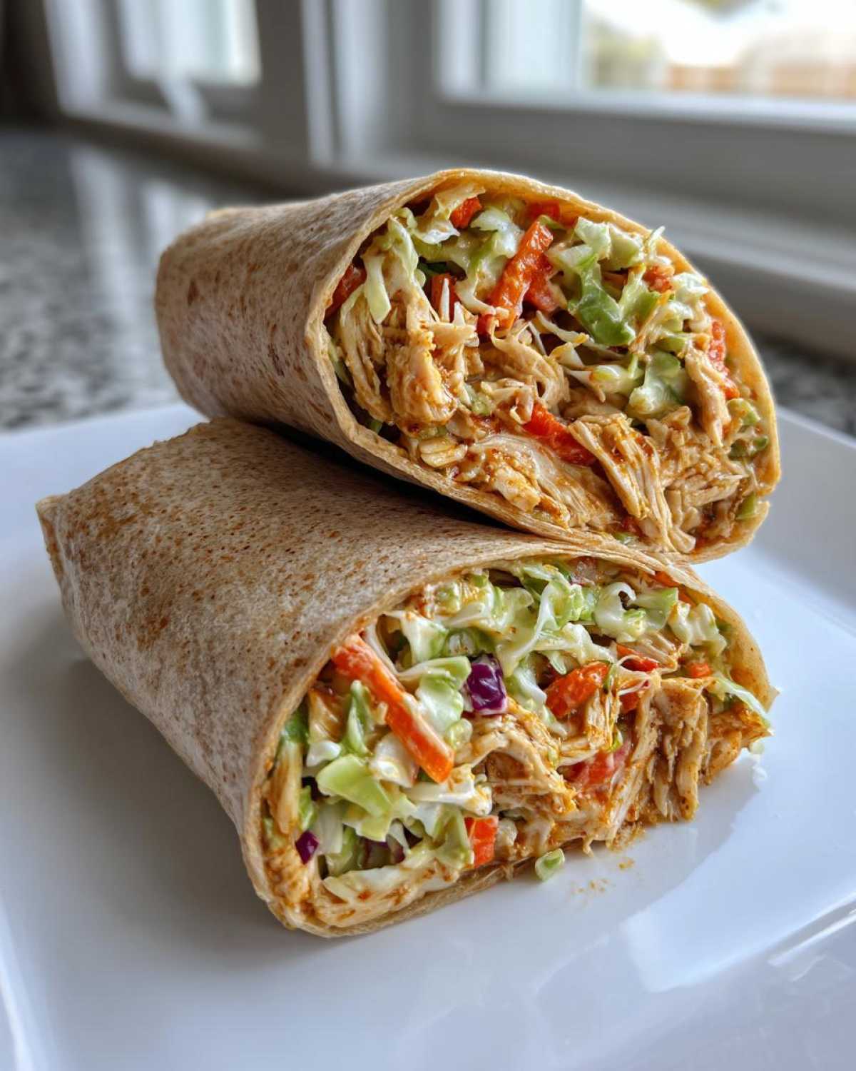 Kid-Friendly Crunchy Chicken Slaw Wraps - detail 3