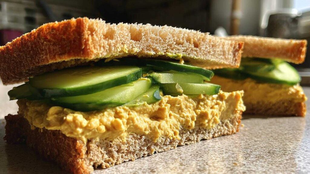 Amazing Kid-Friendly Cucumber Hummus Sandwiches in 5 Minutes Kid-Friendly Cucumber Hummus Sandwiches