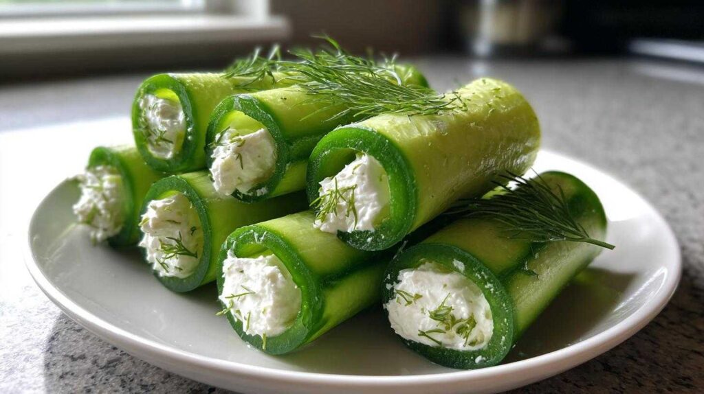 Kid-Friendly Cucumber Yogurt Roll-Ups