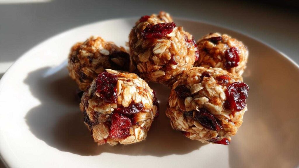 Kid-Friendly Frozen Cherry Oatmeal Energy Bites
