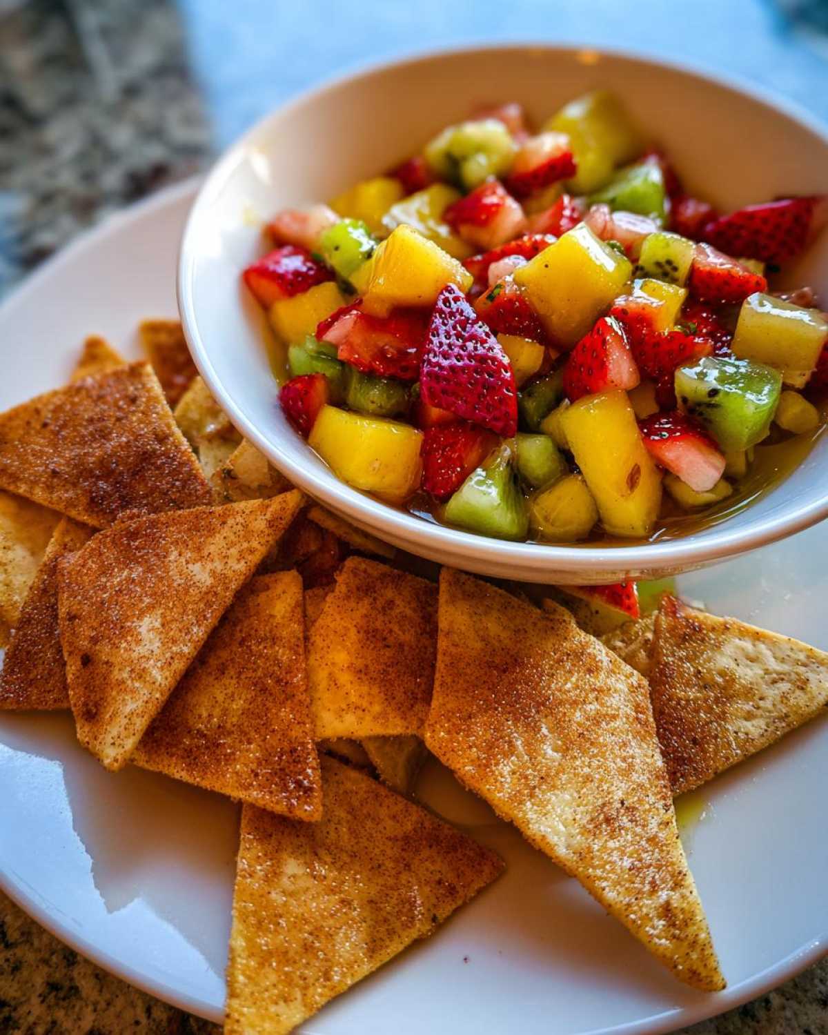 Kid-Friendly Fruit Salsa with Cinnamon Chips - detail 3