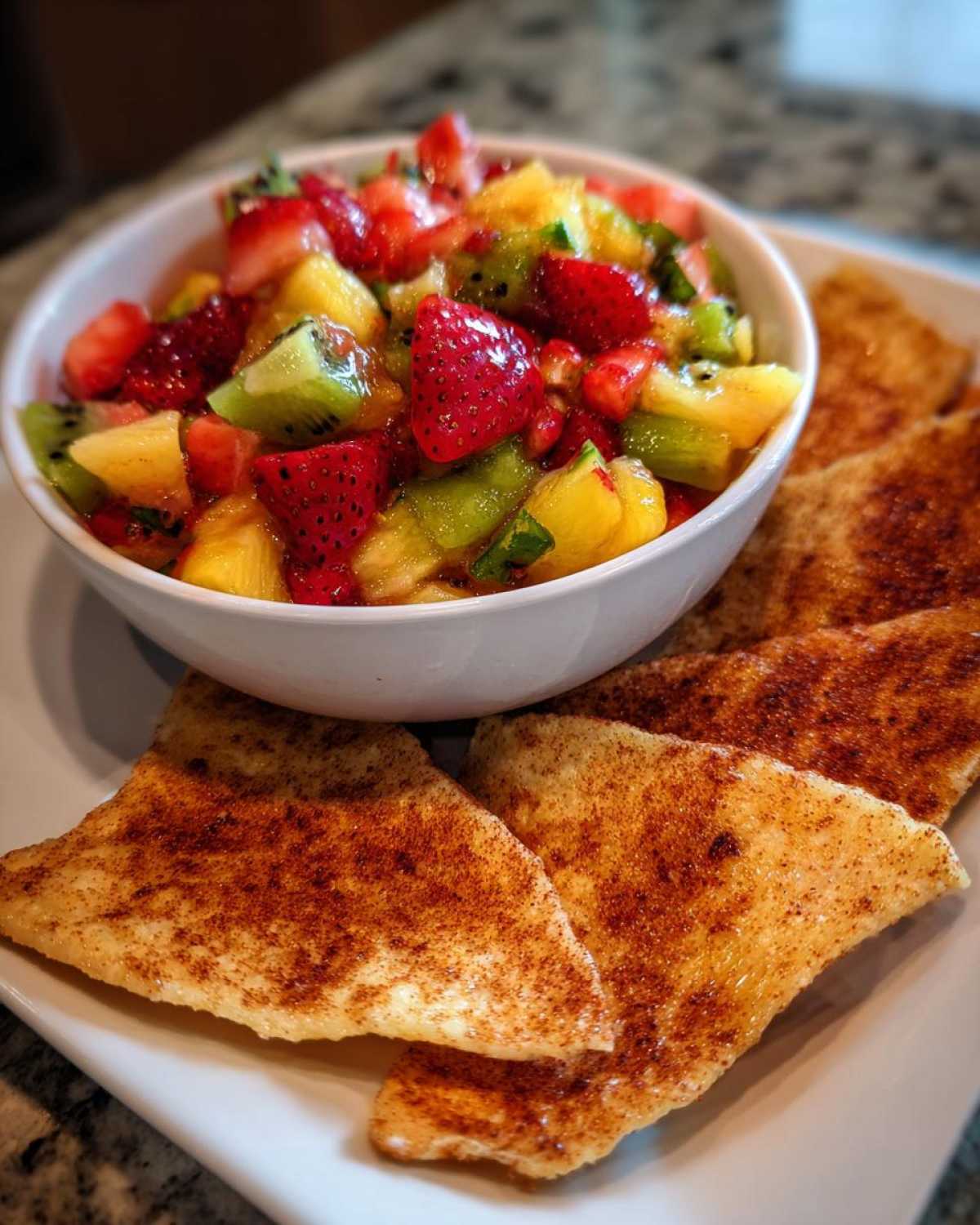 Kid-Friendly Fruit Salsa with Cinnamon Chips - detail 4