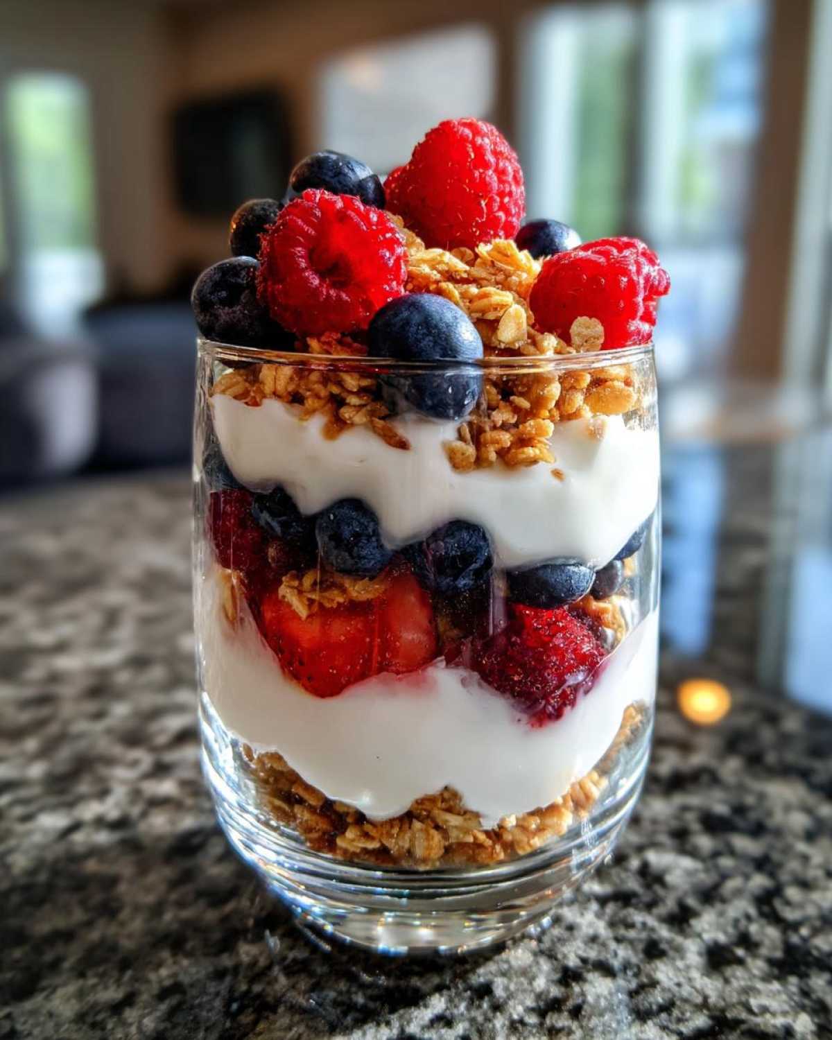 Kid-Friendly Greek Yogurt Parfait with Granola - detail 1