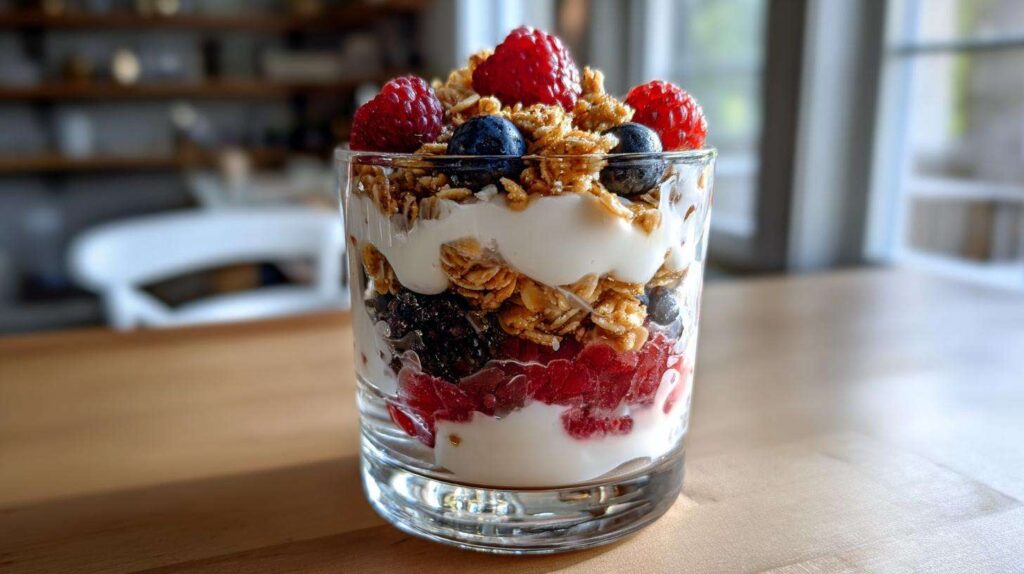 Kid-Friendly Greek Yogurt Parfait, a 5-Minute Joy Kid-Friendly Greek Yogurt Parfait with Granola