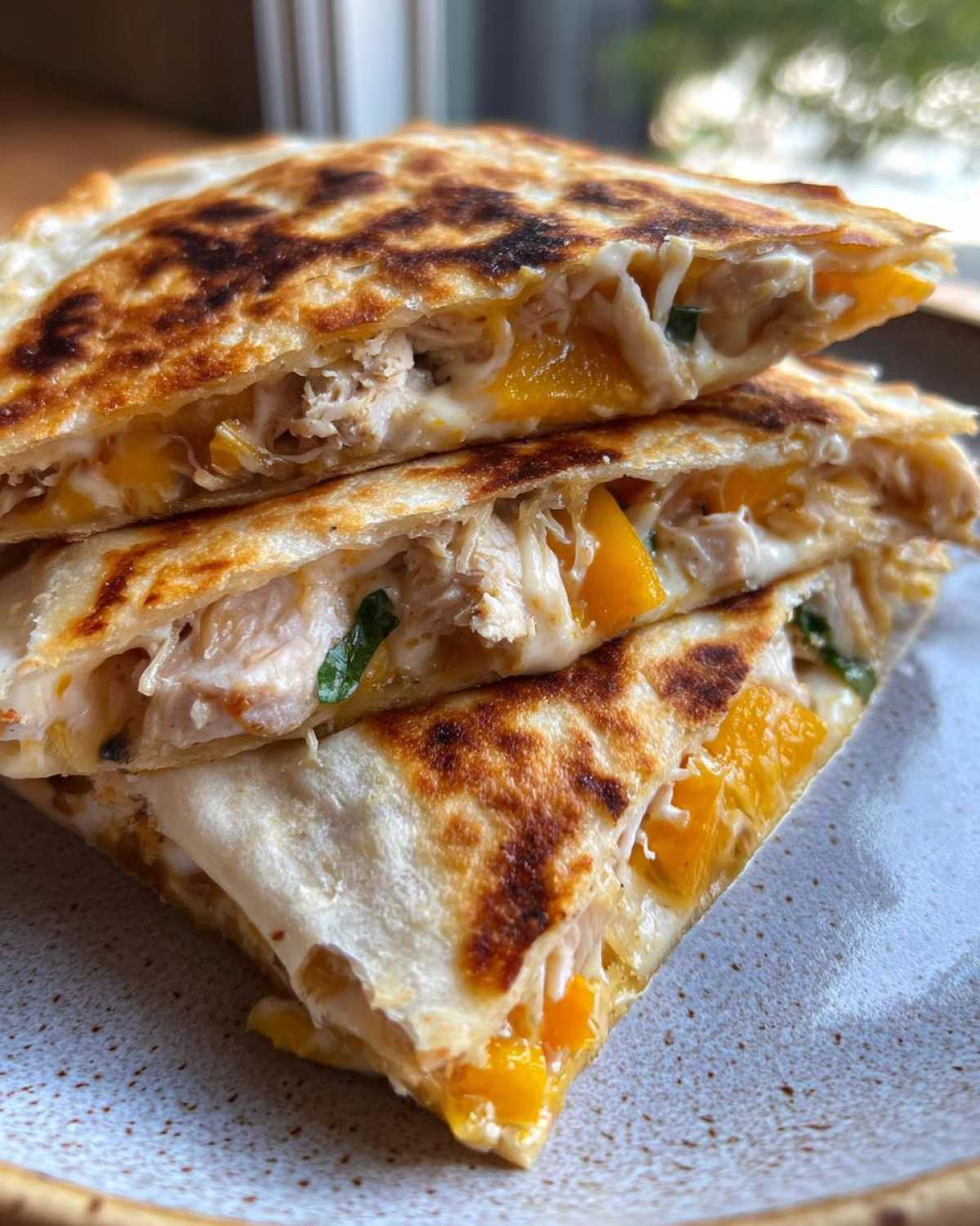 Kid-Friendly Grilled Peach Chicken Quesadillas - detail 1