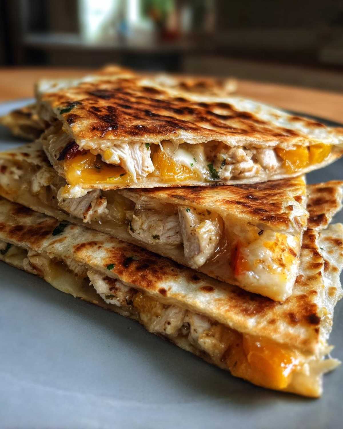 Kid-Friendly Grilled Peach Chicken Quesadillas - detail 2