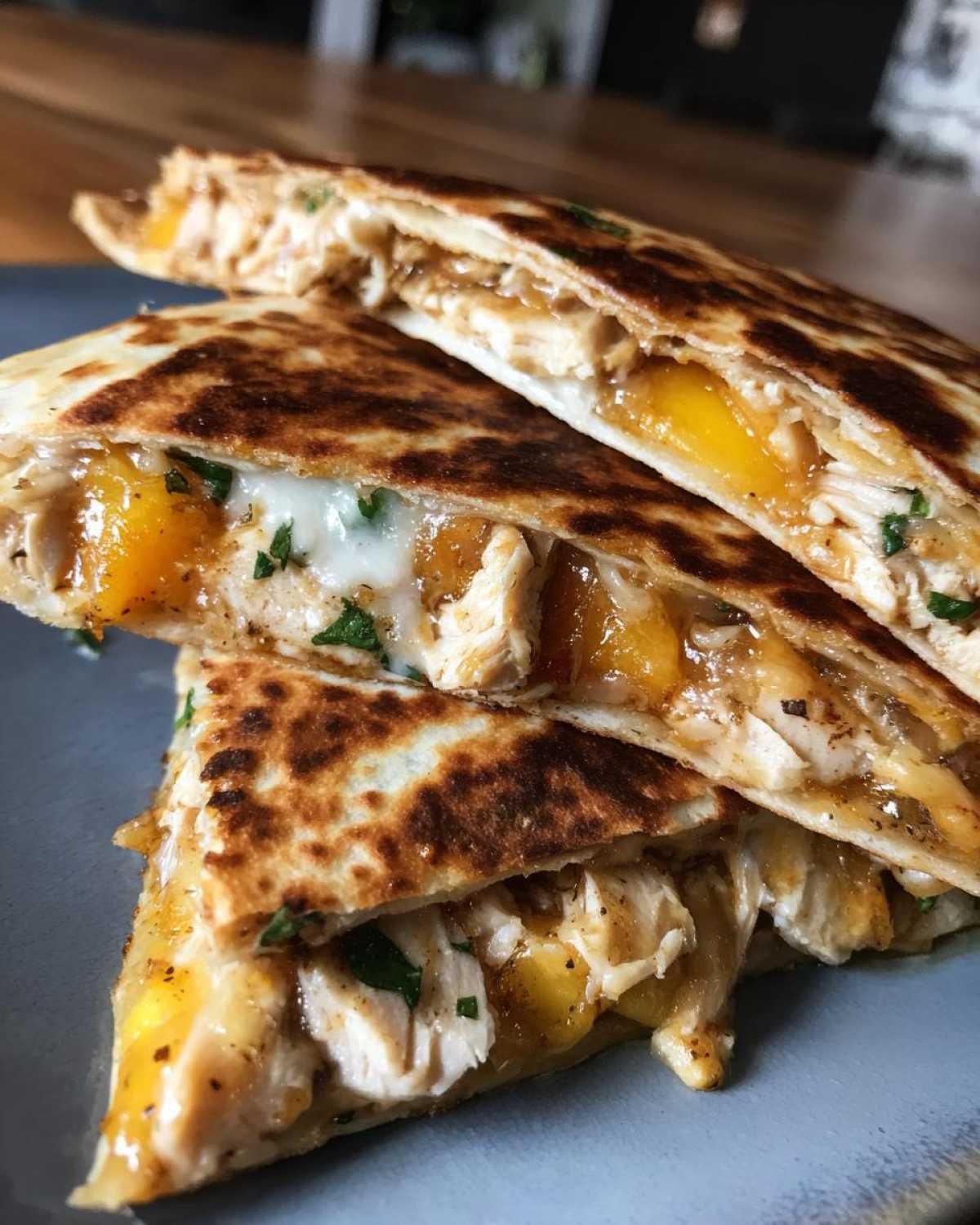 Kid-Friendly Grilled Peach Chicken Quesadillas - detail 3