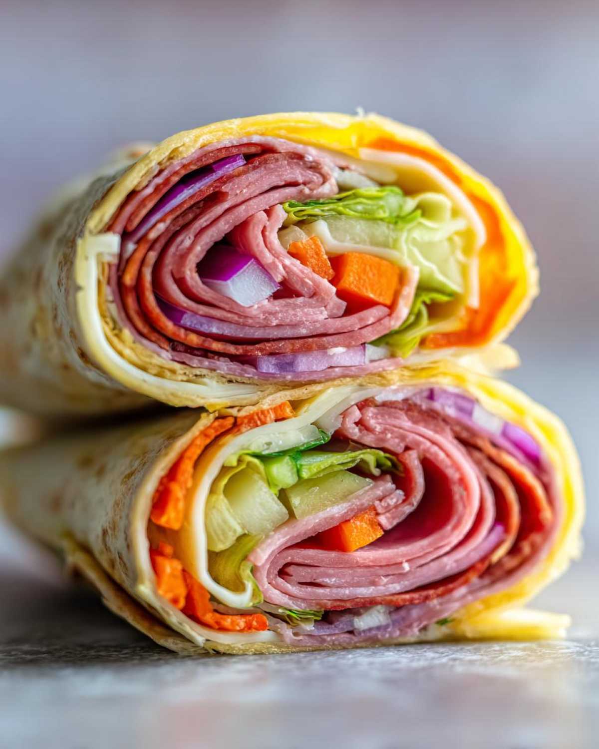 Kid-Friendly Homemade Lunchable Wraps (Deli Meat & Veggies) - detail 1