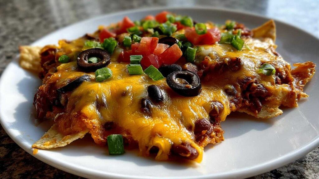 Kid-Friendly Loaded Bean Nachos