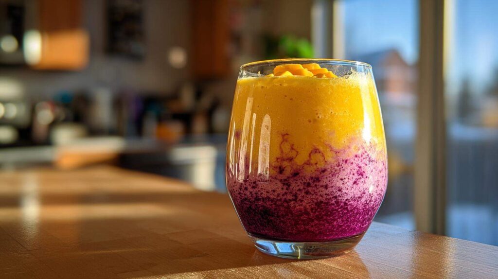 Kid-Friendly Mango Berry Sunrise Smoothie