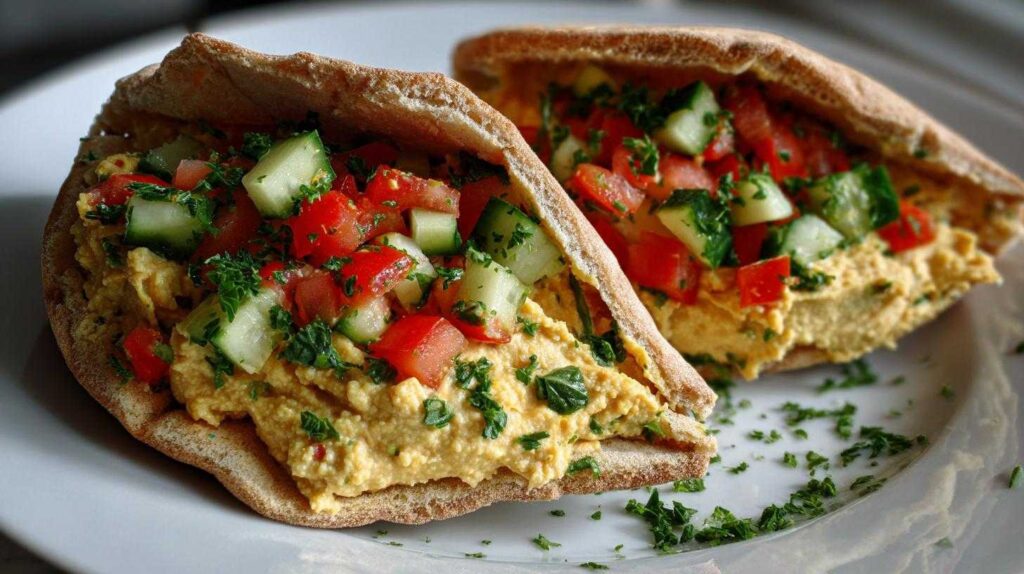 Kid-Friendly Mediterranean Veggie Pita Pockets