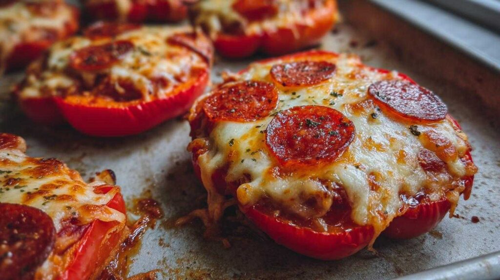 Shockingly Simple Kid-Friendly Mini Bell Pepper Pizzas in 15 Minutes Kid-Friendly Mini Bell Pepper Pizzas