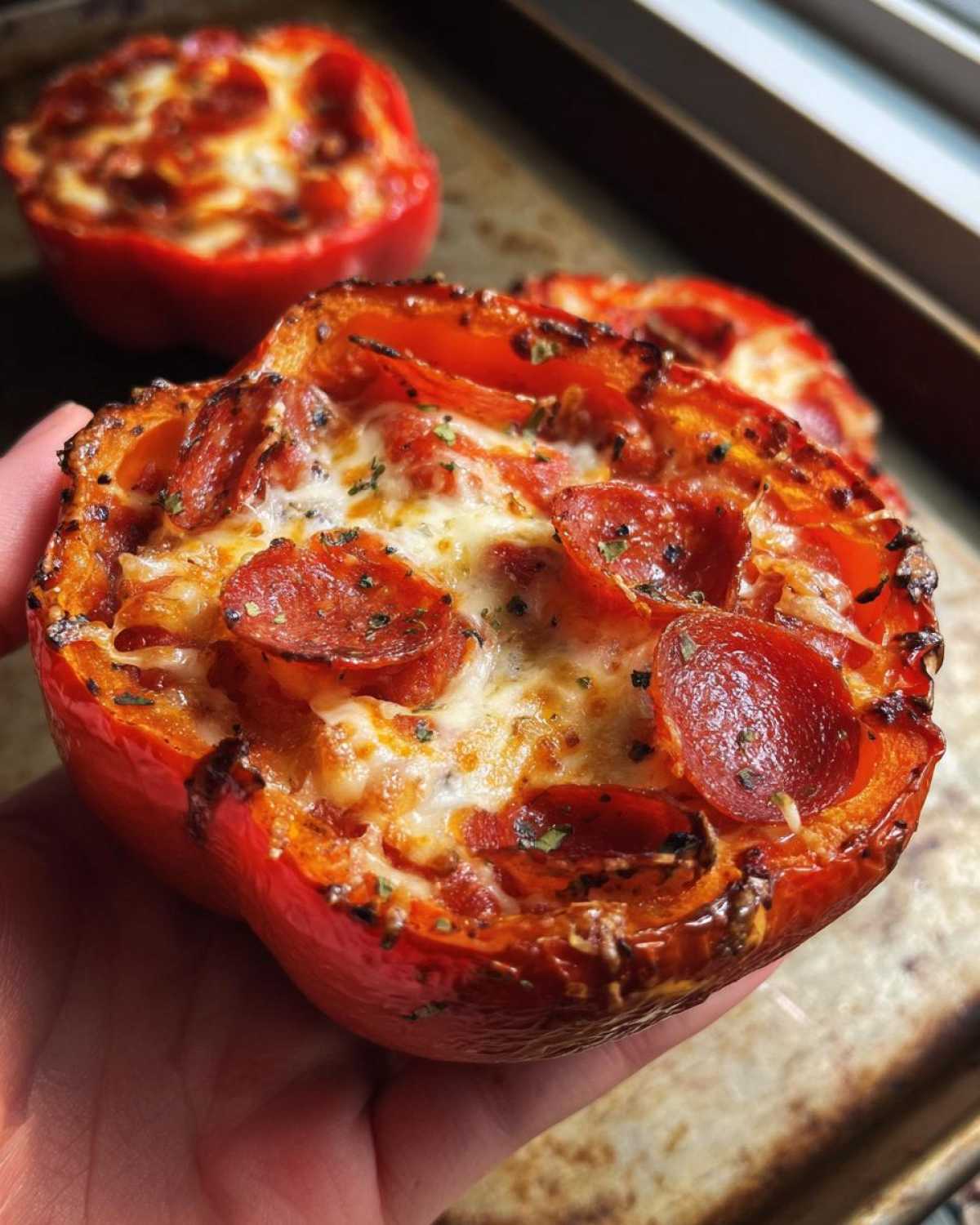 Kid-Friendly Mini Bell Pepper Pizzas - detail 2