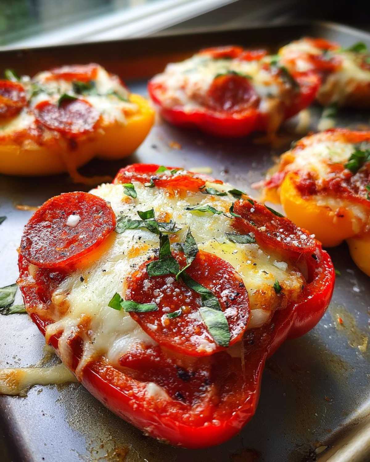 Kid-Friendly Mini Bell Pepper Pizzas - detail 4
